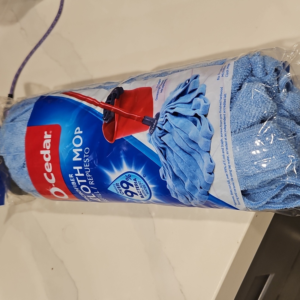 O-Cedar Microfiber Cloth Wet Mop Head Refill - NIB